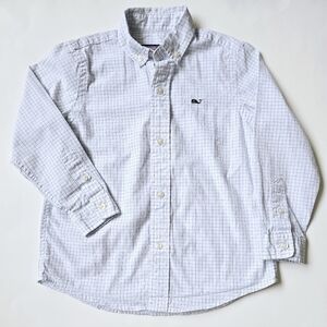 VINTAGE Vineyard Vines Whale Shirt Tattersall Classic Oxford Shirt Size 2T